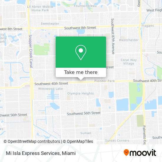 Mi Isla Express Services map