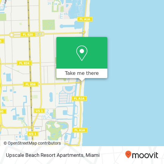 Upscale Beach Resort Apartments map