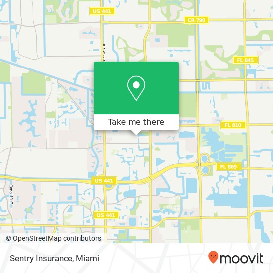 Mapa de Sentry Insurance