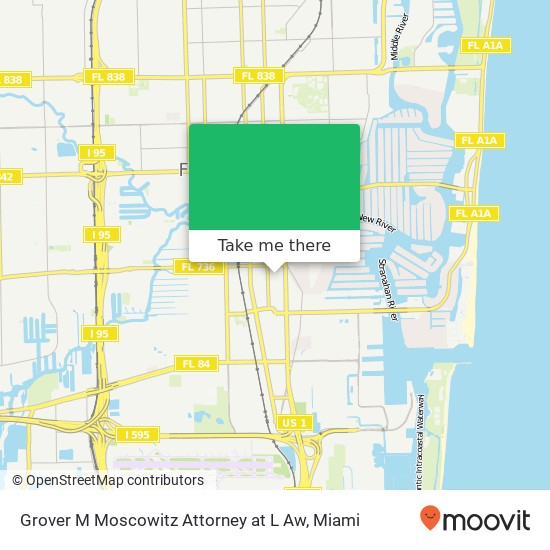 Grover M Moscowitz Attorney at L Aw map