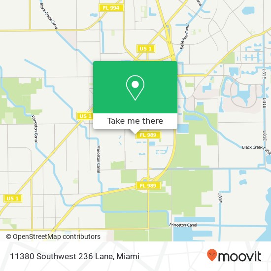 11380 Southwest 236 Lane map