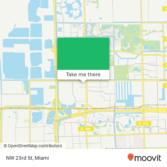 NW 23rd St map