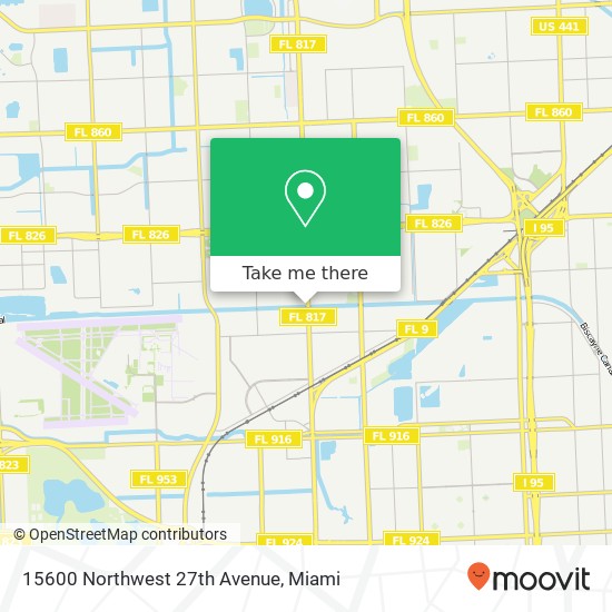 Mapa de 15600 Northwest 27th Avenue