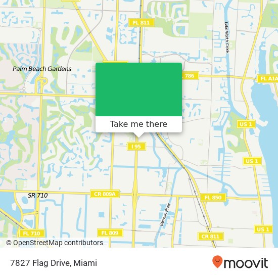 7827 Flag Drive map