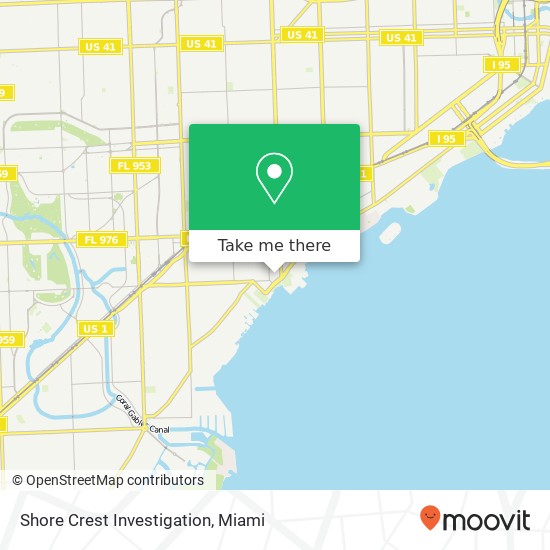 Shore Crest Investigation map