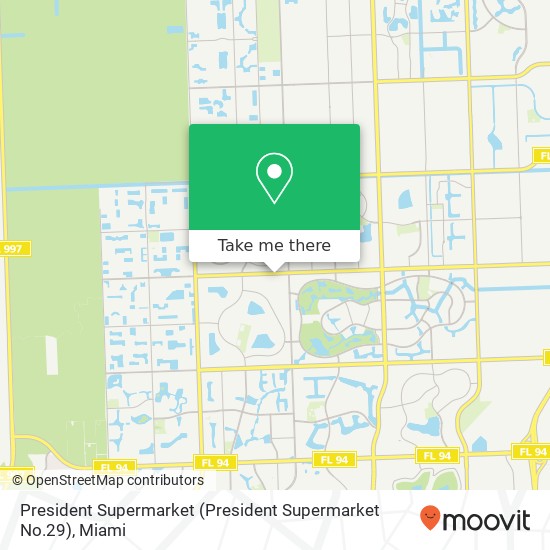 Mapa de President Supermarket (President Supermarket No.29)