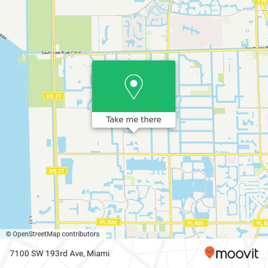 7100 SW 193rd Ave map