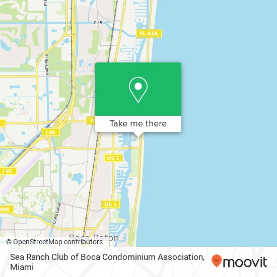 Sea Ranch Club of Boca Condominium Association map