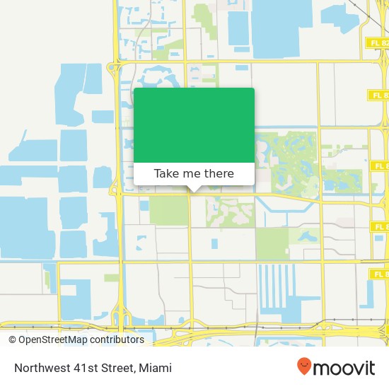 Mapa de Northwest 41st Street