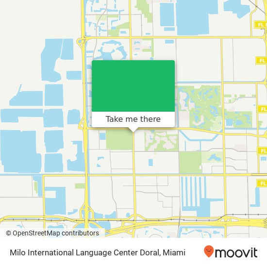 Mapa de Milo International Language Center Doral