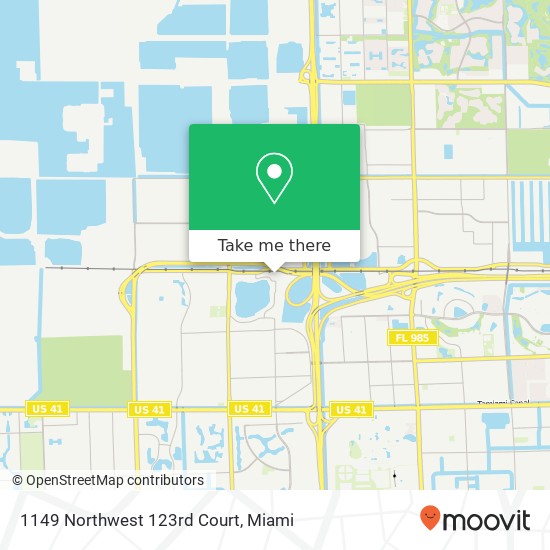 1149 Northwest 123rd Court map