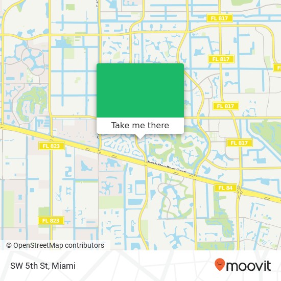 SW 5th St map