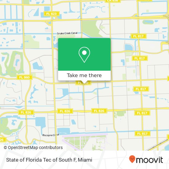 Mapa de State of Florida Tec of South F