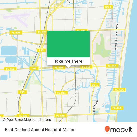 Mapa de East Oakland Animal Hospital