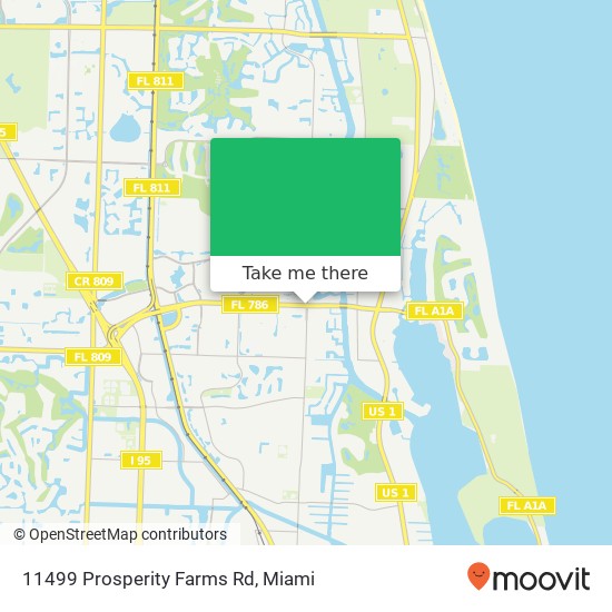 11499 Prosperity Farms Rd map