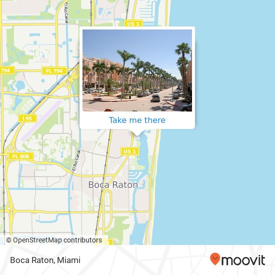 Mapa de Boca Raton