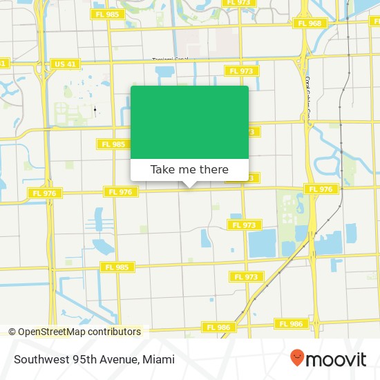 Southwest 95th Avenue map