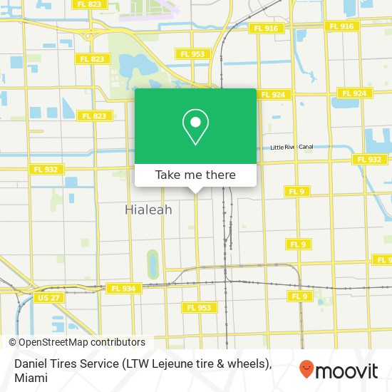 Daniel Tires Service (LTW Lejeune tire & wheels) map