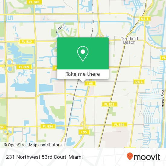 231 Northwest 53rd Court map