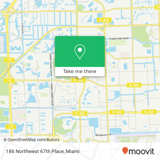 186 Northwest 67th Place map