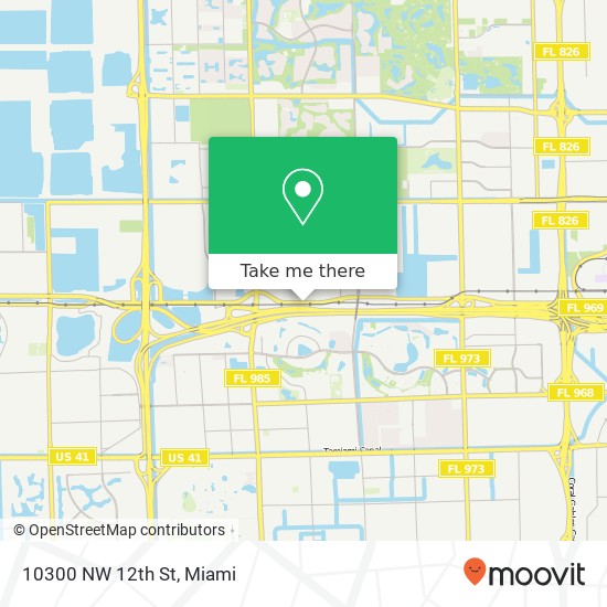 Mapa de 10300 NW 12th St