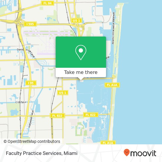 Faculty Practice Services map