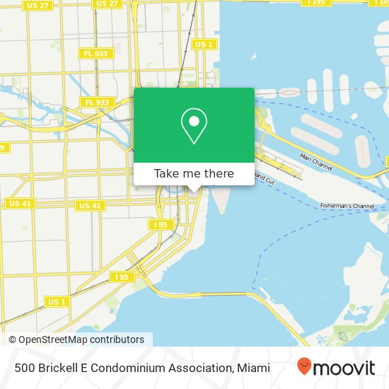 500 Brickell E Condominium Association map