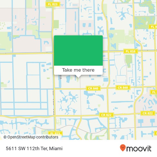 5611 SW 112th Ter map