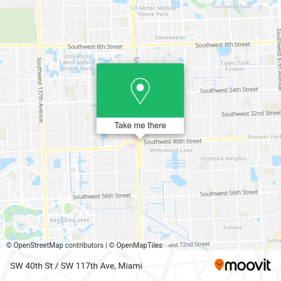 Mapa de SW 40th St / SW 117th Ave