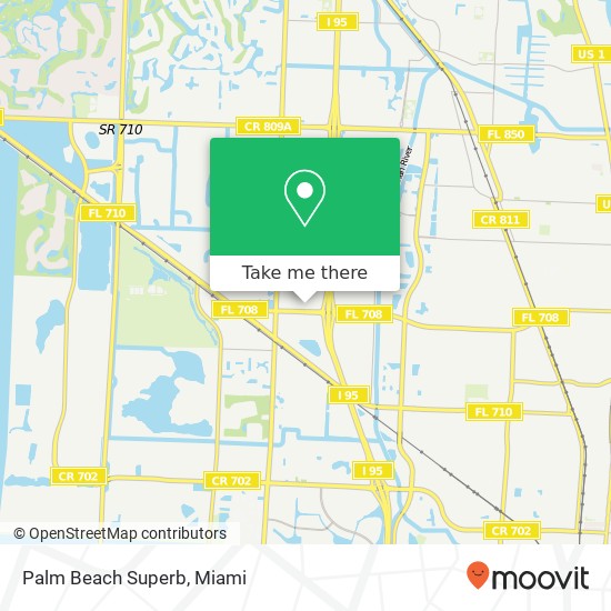 Palm Beach Superb map