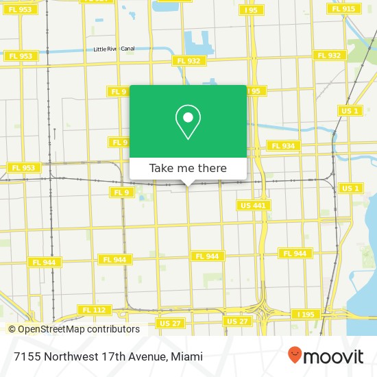 Mapa de 7155 Northwest 17th Avenue