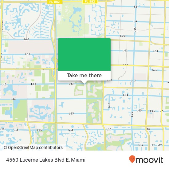 Mapa de 4560 Lucerne Lakes Blvd E