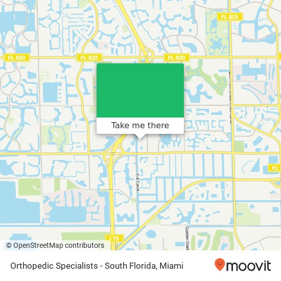 Orthopedic Specialists - South Florida map