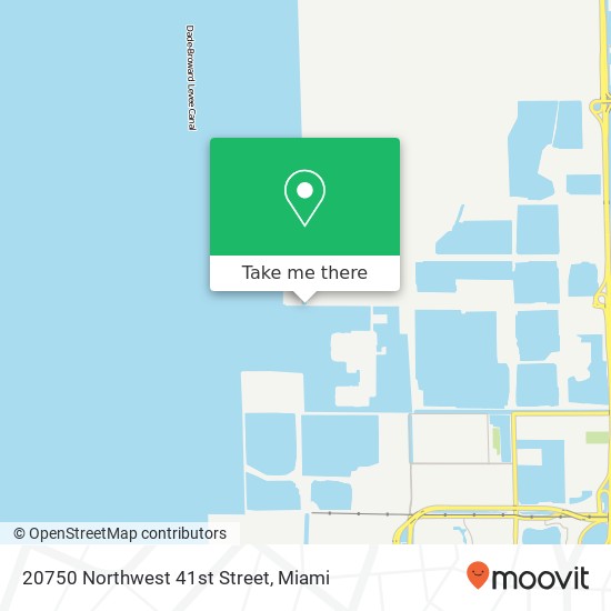 20750 Northwest 41st Street map