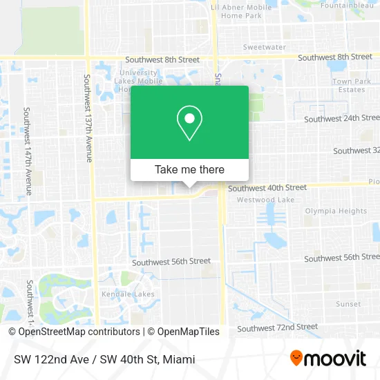 Mapa de SW 122nd Ave / SW 40th St