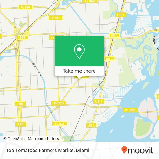 Mapa de Top Tomatoes Farmers Market