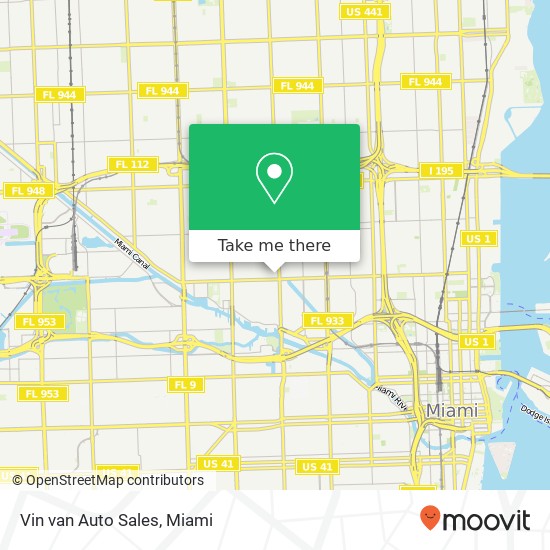 Mapa de Vin van Auto Sales