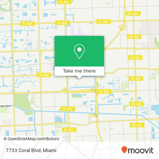 7733 Coral Blvd map