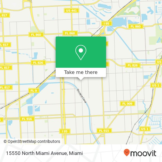 15550 North Miami Avenue map