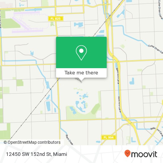 12450 SW 152nd St map