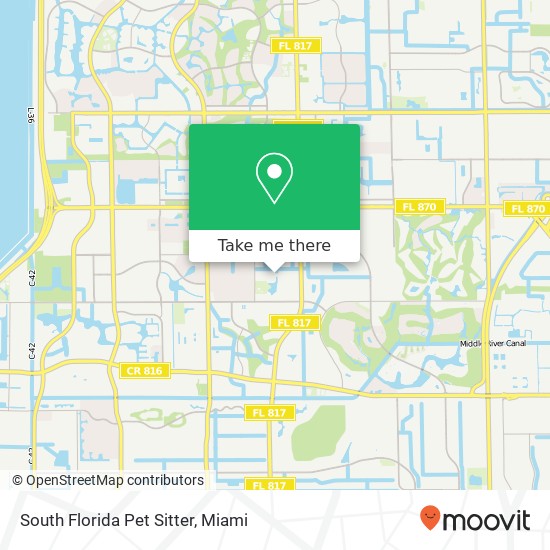 South Florida Pet Sitter map