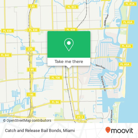 Catch and Release Bail Bonds map