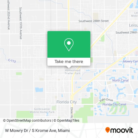 W Mowry Dr / S Krome Ave map