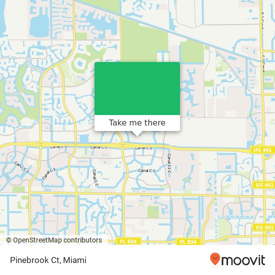 Pinebrook Ct map