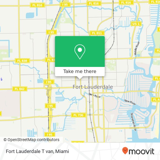 Fort Lauderdale T van map