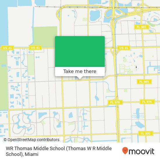 WR Thomas Middle School (Thomas W R Middle School) map