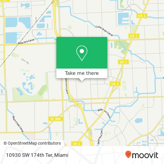 10930 SW 174th Ter map