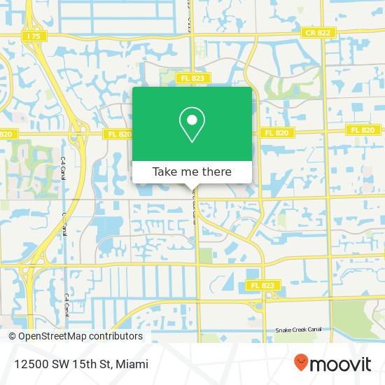 12500 SW 15th St map