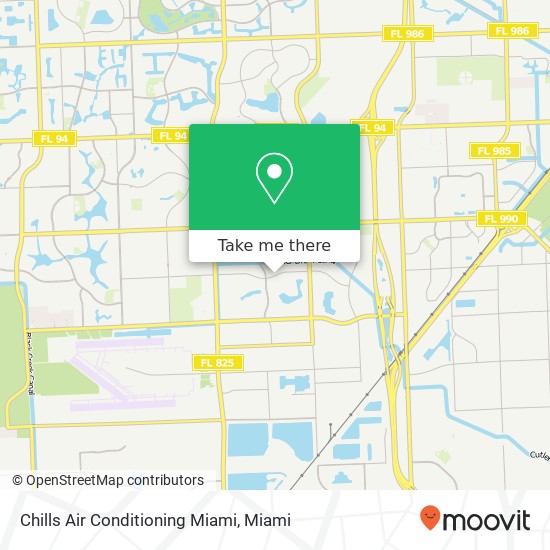 Mapa de Chills Air Conditioning Miami