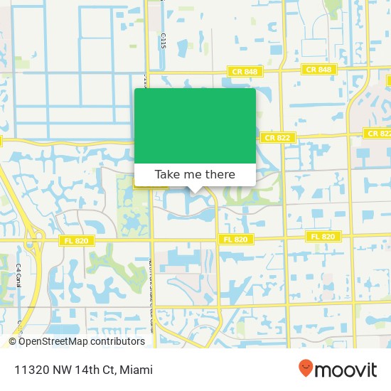 11320 NW 14th Ct map